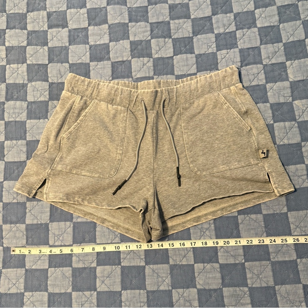 JoyLab Heather Gray Sweat Shorts with Elastic Waistband